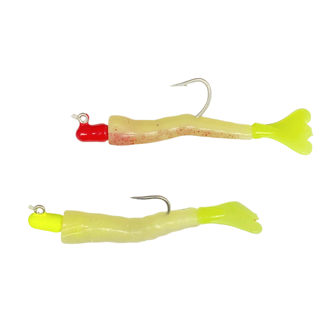 Texas Tackle Factory Killer Shad Rig Softbait Duo Pack, Glow White