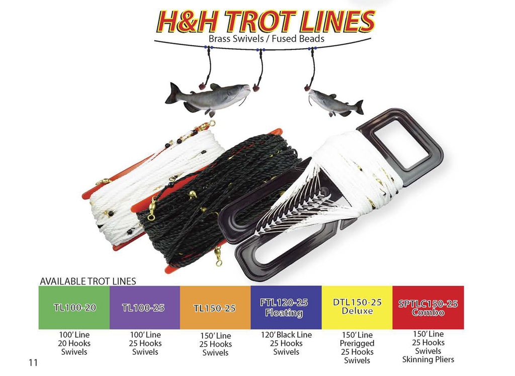 Trot Line 150'-25– H&H Lure Company