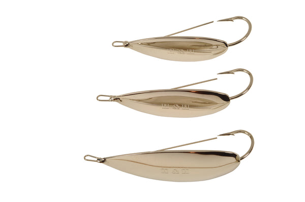 Hurricane Weedless Flat Spoon 5/8 oz. – Gold