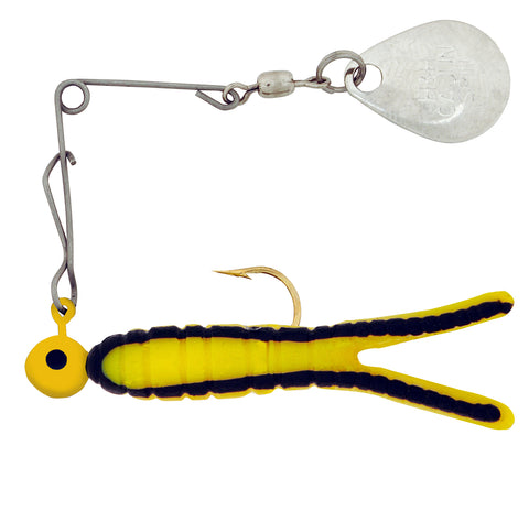 Betts Spin Split Tail Spinnerbait | Pescador Fishing Supply 1/4 oz. / Chartreuse Coach Dog