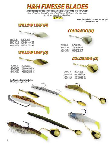 Finesse Blades– H&H Lure Company