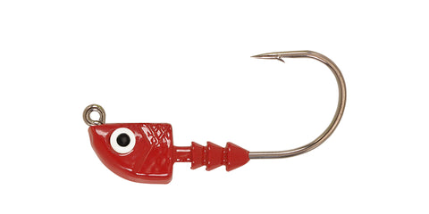 Stellar Silver 1 Ounce Fish Jig Head (6 Pack) with Double Eye Head, Sharp Fishing  Hooks for Freshwater and Saltwater 